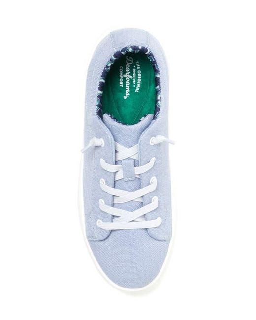 Dearfoams Blue Mabel Woven Slip-On Sneaker