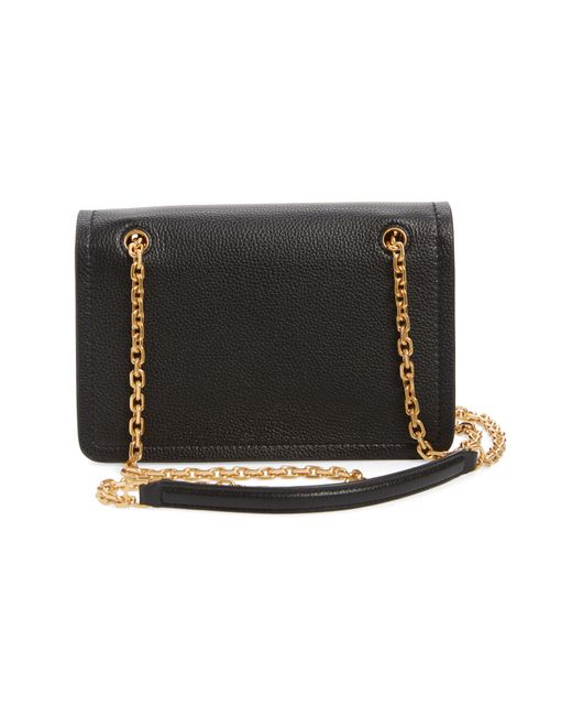 TORY BURCH BLACK LEATHER ROBINSON CROSSBODY BAG – Baltini