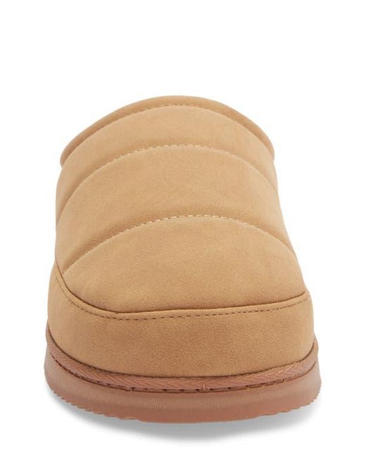 Nordstrom Rack Brown Keller Faux Shearling Lined Quilted Clog Slipper for men