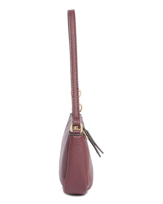 Nanette Lepore Purple Frannie Convertible Baguette Shoulder Bag