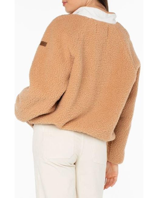 Roxy White Kipsie Fleece Pullover