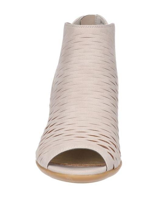 Easy Street Natural Sunrise Cutout Bootie Sandal