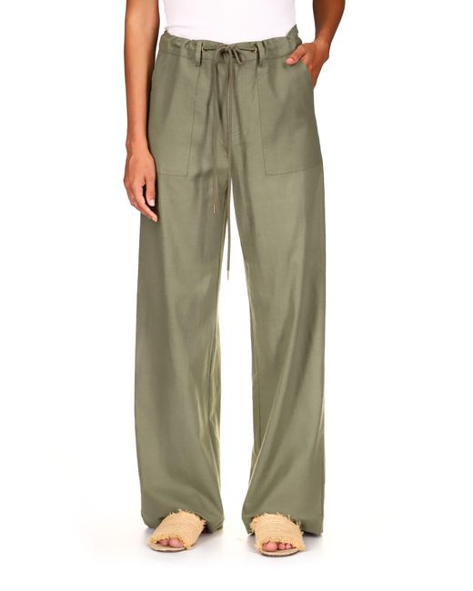 Sanctuary Green Sunset Linen Blend Pants