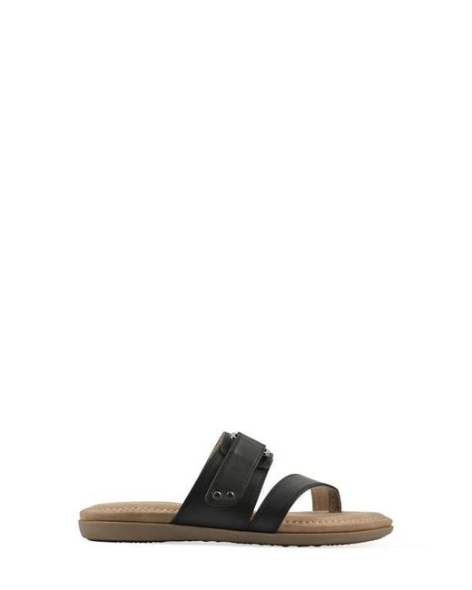White Mountain Brown Fancify Toe Loop Sandal