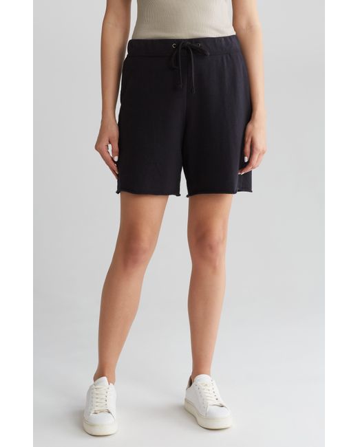James Perse Black French Terry Shorts