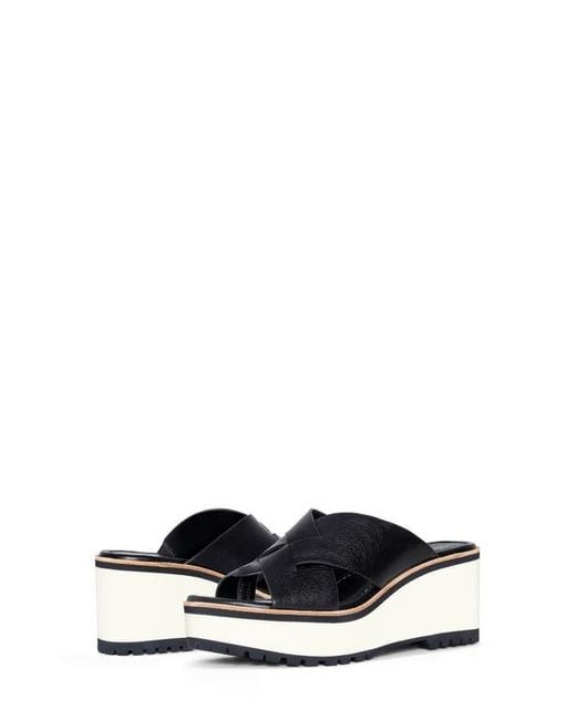 Donald J Pliner Blue Wedge Platform Sandal