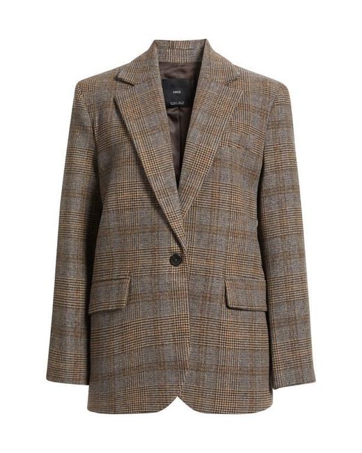 Mango Black Roma One-Button Blazer