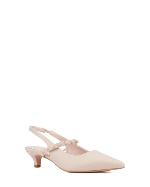 TORGEIS Pink Tamara Slingback Kitten Heel Pump