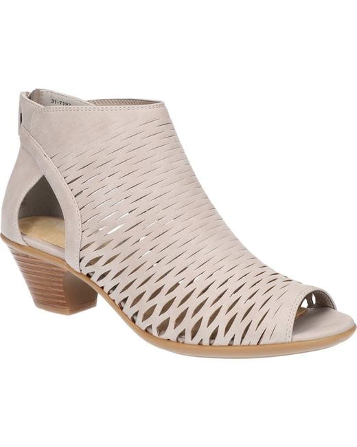 Easy Street Natural Sunrise Cutout Bootie Sandal