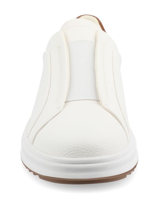 Vance Co. White Matteo Tru Comfort Low Top Sneaker for men