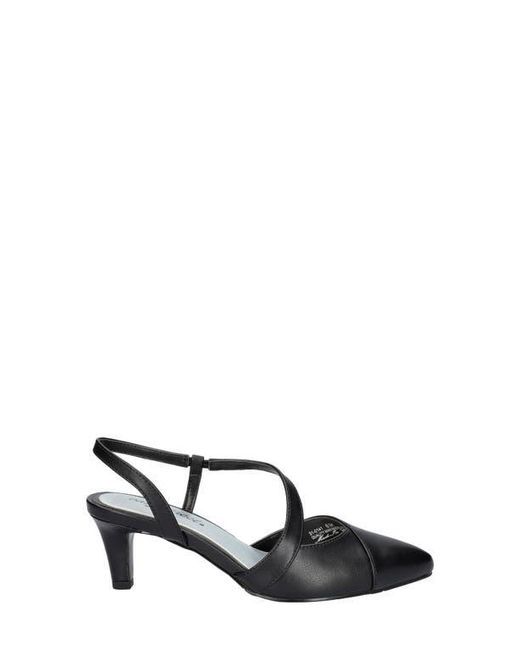 Easy Street Black Emerald Slingback Pointed Toe Pump