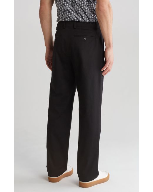 Theory Black Sharp Stretch Cotton Twill Pants for men