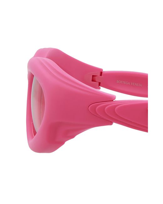 Bottega Veneta Pink 51mm Oval Sunglasses