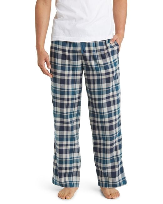 Nordstrom Blue Flannel Pajama Pants for men