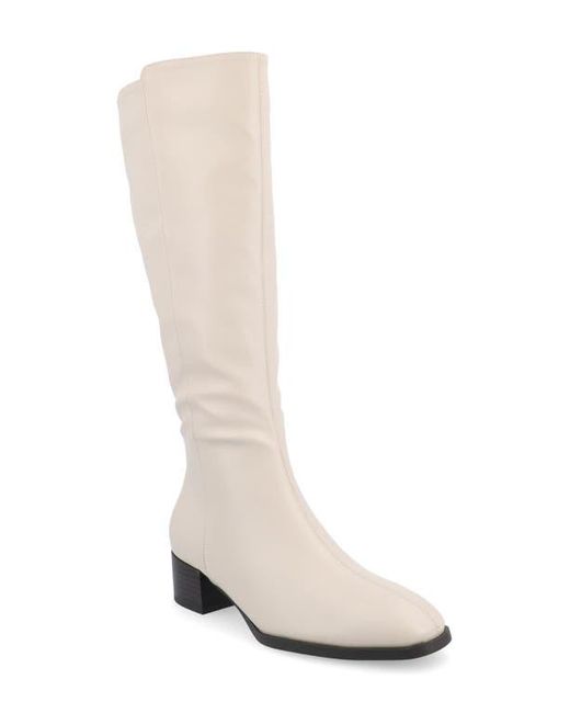 Journee Collection White Devri Tall Boots