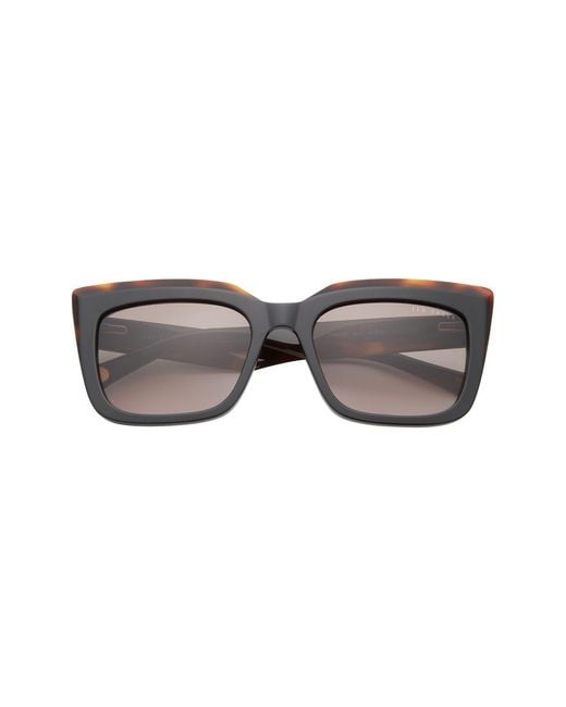 Ted Baker Gray 55mm Polarized Cat Eye Sunglasses
