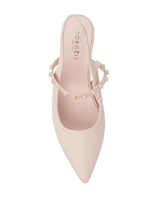 TORGEIS Pink Tamara Slingback Kitten Heel Pump