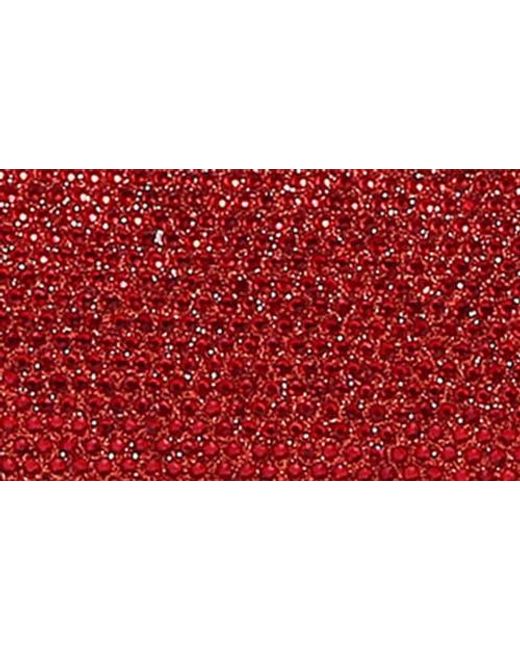 BERNESS Red Rhinestone Clutch