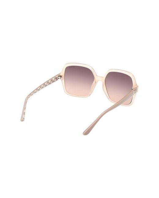Guess Pink Square Sunglasses for men