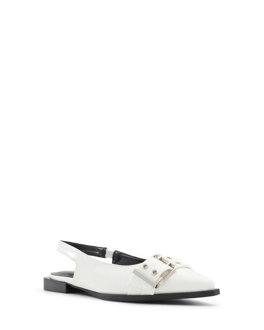ALDO White Natallya Slingback Flat