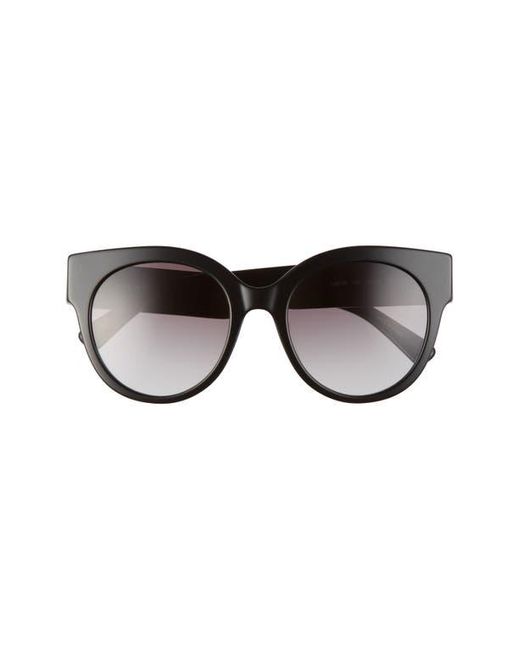 Longchamp Black Gradient Round Plastic Sunglasses