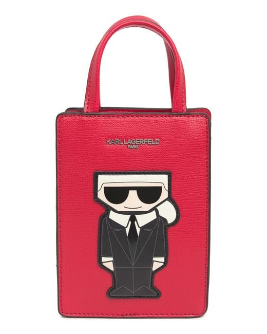 Karl Lagerfeld Maybelle Crossbody Bag In Crimson At Nordstrom Rack in