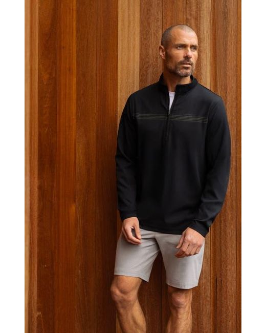 Travis Mathew Blue Quick Jaunt Quarter Zip Pullover for men