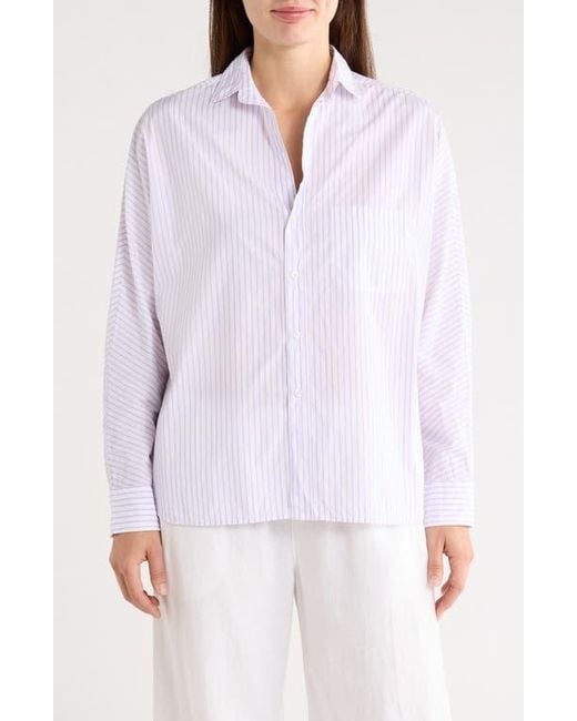 Frank & Eileen Purple Continuous Cotton Button-Up Shirt