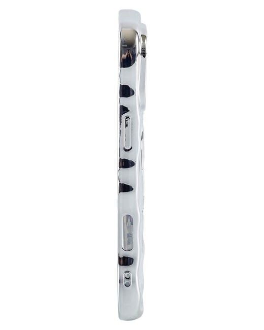 Auramma Gray Flowy Mirror Iphone 16 Pro Case