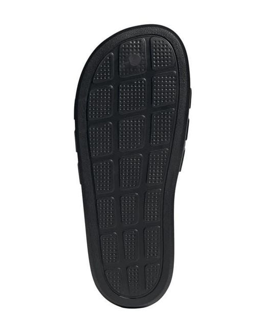 Adidas White Adilette Flow Slide Sandal for men