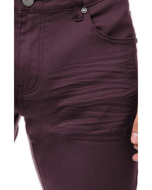 Xray Jeans Purple Skinny Fit Twill Jeans for men