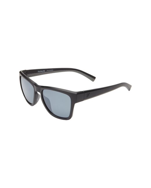 Hurley Blue Modern Keyhole 54mm Polarized Square Sunglasses for men