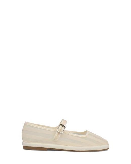 MIA White Morocco Mary Jane Flat