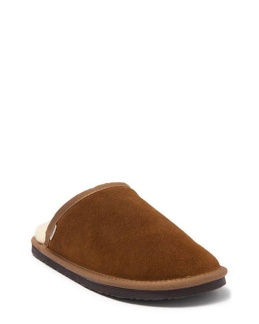 Staheekum Brown Alpine Faux Shearling Slipper for men