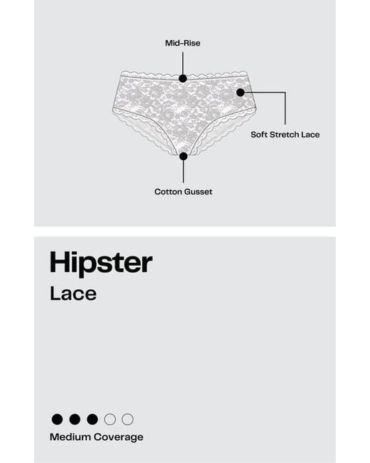 Nordstrom Rack Natural Assorted 5-Pack Lace Hipster Briefs