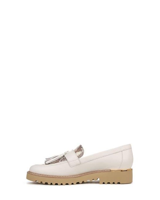 Franco Sarto White Carolynn Tassel Loafer