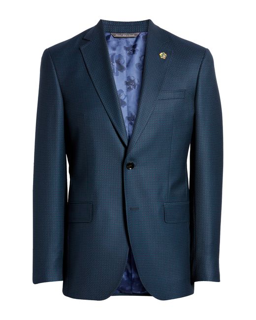 Ted Baker Jay Slim Fit Wool Sport Coat In Blue At Nordstrom Rack for men