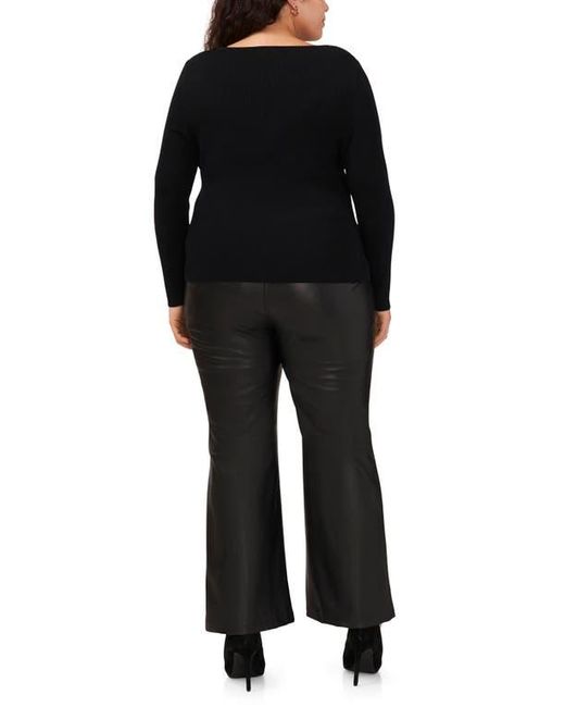 Halogen® Black Rib Sweater