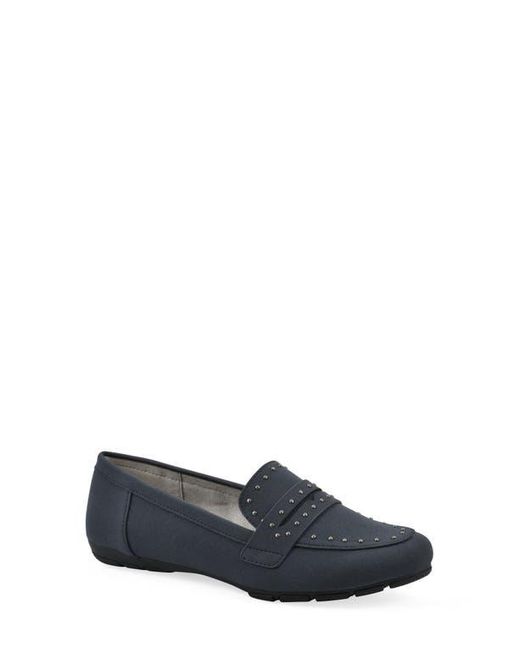 White Mountain Blue Giada Stud Driving Loafer