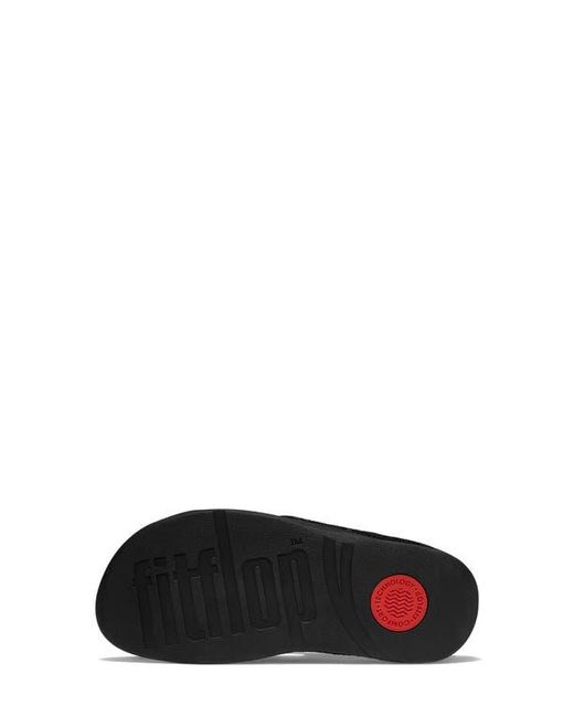 Fitflop Black Surfa Sequin Post Toe Sandal