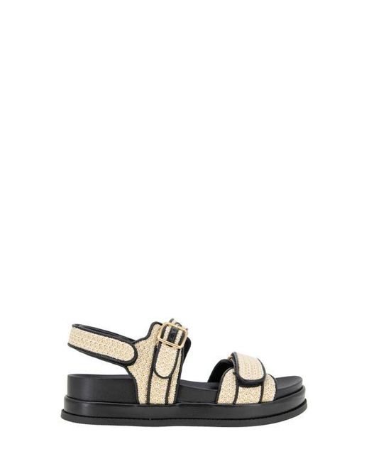 BCBGeneration Black Bara Platform Slingback Sandal