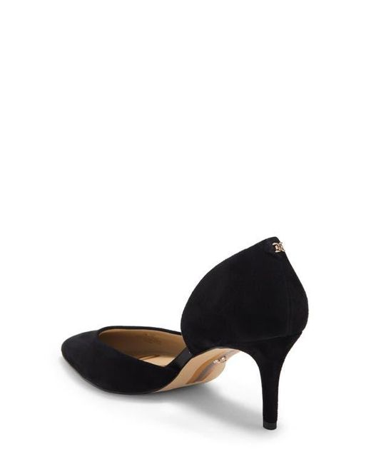 Sam Edelman Black Jaina Suede D'Orsay Pump