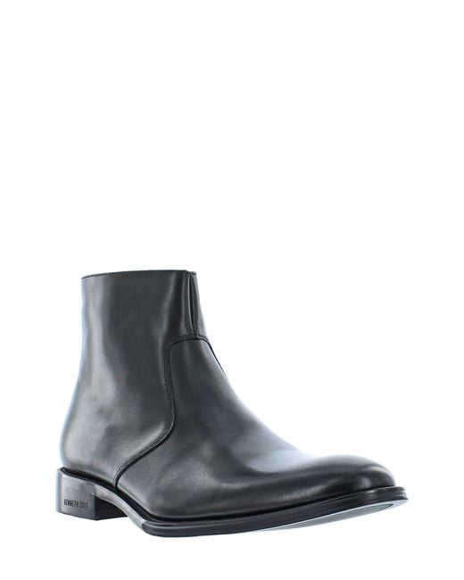Kenneth Cole Black Tally Zip Boot for men