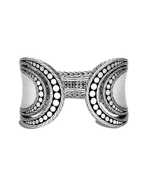 John Hardy Black Dot Hammered Flex Cuff
