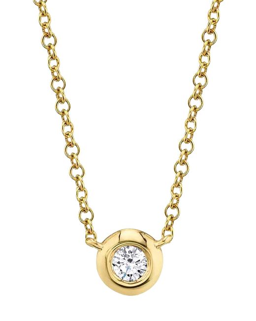 Ron Hami 14k Yellow Gold Bezel Set Diamond Necklace in Metallic | Lyst