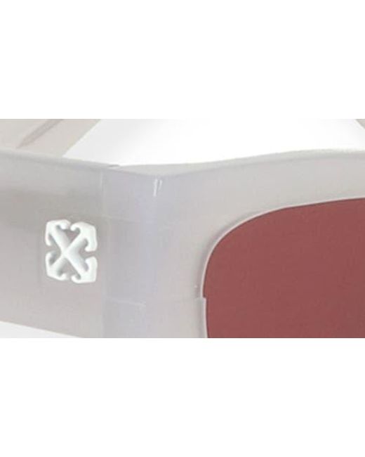 Off-White c/o Virgil Abloh Pink Belleville 50Mm Rectangular Sunglasses for men
