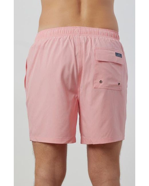 Rainforest Pink Not Your Average Solid Swim Trunks for men