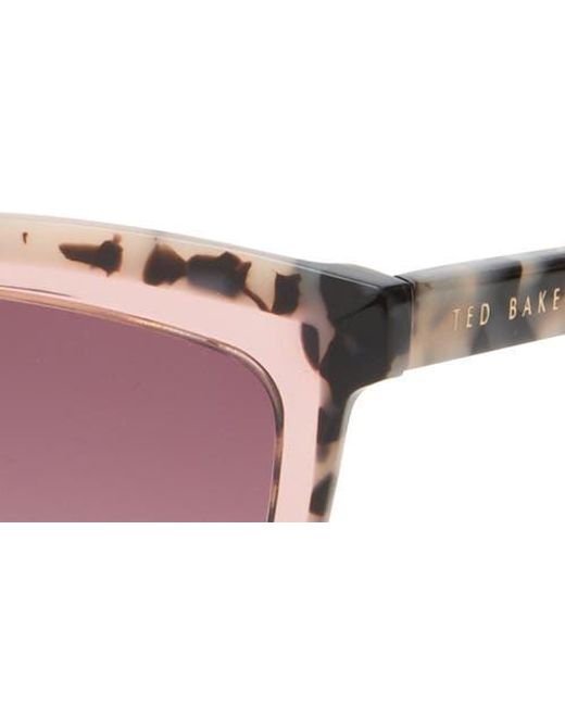 Ted Baker Pink 56Mm Gradient Square Sunglasses