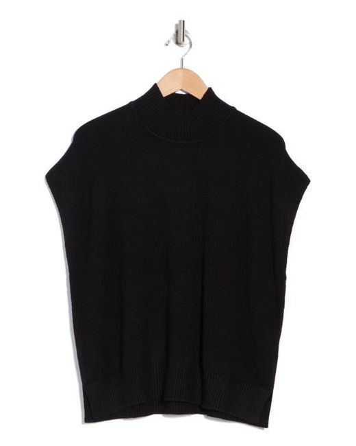 Max Studio Black Lightweight Mock Neck Sweater