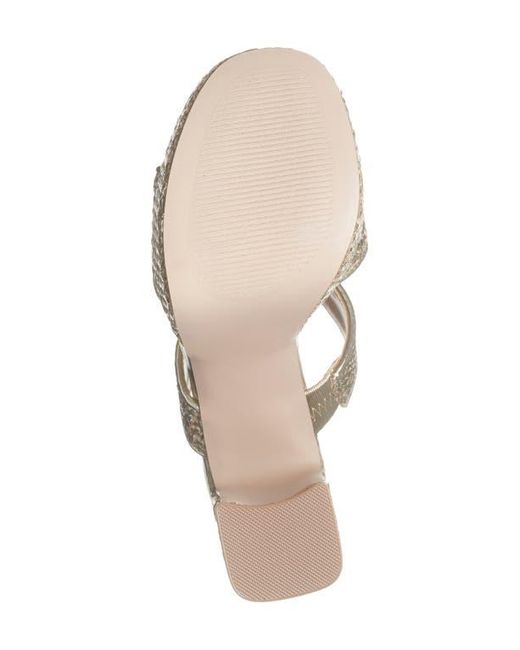 Steve Madden White Stance Platform Slide Sandal